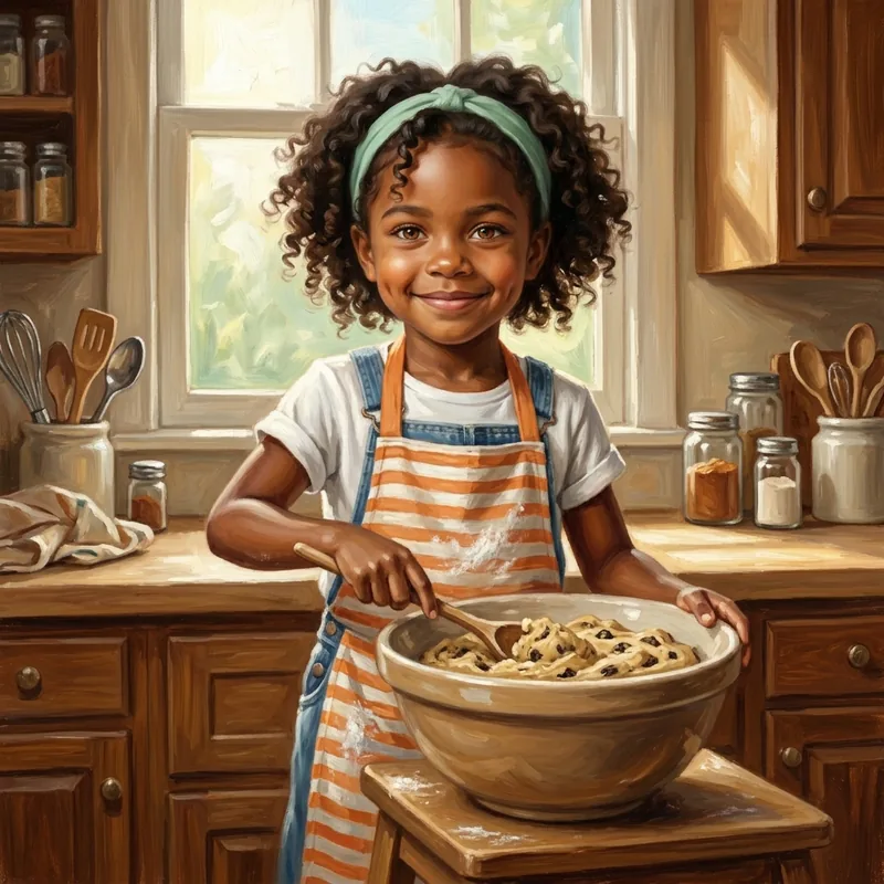 Interior page from Aisha and the Kindness Kitchen
