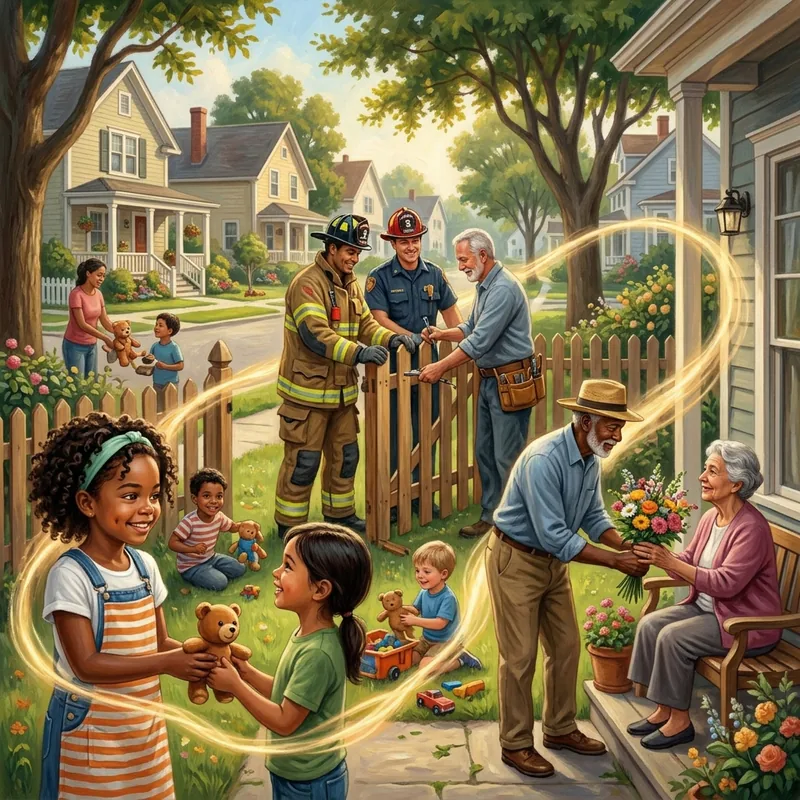 Interior page from Aisha and the Kindness Kitchen